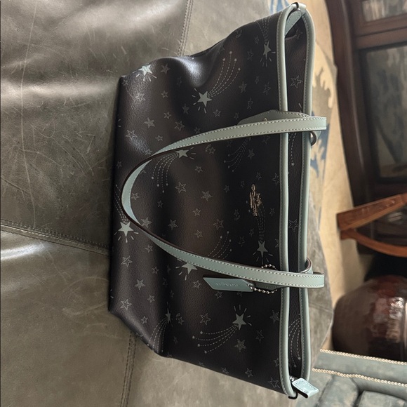 Coach Shooting Star City Tote Shoulder Bag Blue - Picture 5 of 7
